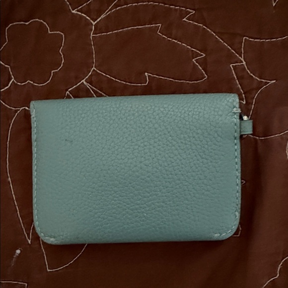 Coach Teal Leather Wallet - Picture 2 of 3